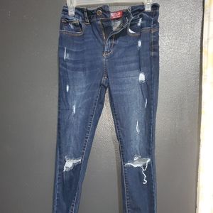 Wax jeans, dark wash